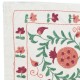 Embroidered Wall Hanging. Modern Tablecloth. 100% Cotton Throw