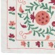 Embroidered Wall Hanging. Modern Tablecloth. 100% Cotton Throw