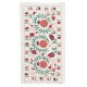 Embroidered Wall Hanging. Modern Tablecloth. 100% Cotton Throw