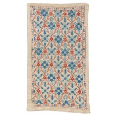 100% Silk Wall Hanging. Modern Wall Decor. Embroidered Tablecloth. New Throw