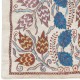 Embroidered 100% Silk Wall Hanging. New Tablecloth. Boho Wall Decor. Modern Throw