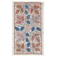 Embroidered 100% Silk Wall Hanging. New Tablecloth. Boho Wall Decor. Modern Throw