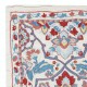 Embroidered 100% Silk Wall Hanging, New Tablecloth, Boho Wall Decor, Modern Throw