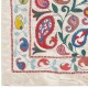 100% Silk Wall Hanging. Embroidered Tablecloth. Modern Wall Decor. Handmade Throw