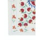 Modern Embroidered Wall Hanging. Cotton Tablecloth. Pomegranate Tree Design Throw