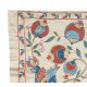 Embroidered 100% Silk Wall Hanging. New Tablecloth. Boho Wall Decor. Modern Throw