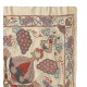 100% Silk Wall Hanging. Modern Embroidered Tablecloth. Boho Wall Decor. Decorative Throw