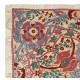 100% Silk Wall Hanging. Embroidered Tablecloth. Boho Wall Decor. Modern Throw