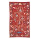 Silk Embroidery Wall Hanging. Modern Bed Cover. Red Tablecloth. Handmade Sofa Throw