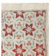 100% Silk Wall Hanging. Embroidered Tablecloth. Boho Wall Decor. Modern Throw