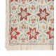100% Silk Wall Hanging. Embroidered Tablecloth. Boho Wall Decor. Modern Throw