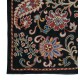 Embroidered 100% Silk Wall Hanging, New Tablecloth, Boho Wall Decor, Black Throw