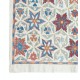Contemporary 100% Silk Wall Hanging. Embroidered Tablecloth. Boho Wall Decor. Handmade Throw