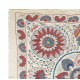 100% Silk Wall Hanging. Embroidered Tablecloth. Boho Wall Decor. Modern Throw