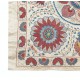 100% Silk Wall Hanging. Embroidered Tablecloth. Boho Wall Decor. Modern Throw