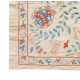 100% Silk Wall Hanging. Embroidered Tablecloth. Boho Wall Decor. Handmade Throw