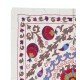 Hand Embroidered Wall Hanging. New Tablecloth. Cotton Sofa Spread. Modern Throw