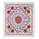 Hand Embroidered Wall Hanging. New Tablecloth. Cotton Sofa Spread. Modern Throw