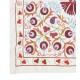 Embroidered Wall Hanging. Cotton Tablecloth. Handmade Sofa Spread. Modern Throw