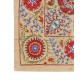 Silk Hand Embroidery Wall Hanging. Modern Bed Cover. Decorative Tablecloth. New Throw