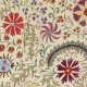 Silk Embroidery Wall Hanging. Modern Bed Cover. Handmade Suzani Tablecloth