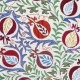 Modern Embroidered Wall Hanging, Floral Design Silk and Cotton Bed Cover