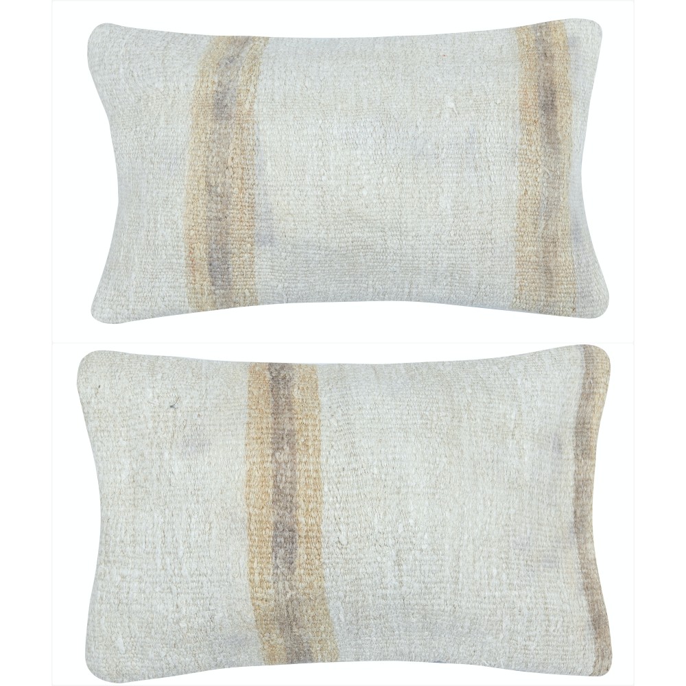 SET OF 2 - Handwoven Hemp Cushion Covers. Vintage Kilim Lumbar Pillow Covers. Turkish Accent Pillows SET OF 2 - Handwoven Hemp Cushion Covers. Vintage Kilim Lumbar Pillow Covers. Turkish Accent Pillows