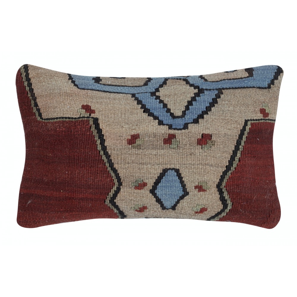 SET OF 2 - Handmade Wool Kilim Cushion Covers. Vintage Throw Pillows. A pair of Lumbar Pillows SET OF 2 - Handmade Wool Kilim Cushion Covers. Vintage Throw Pillows. A pair of Lumbar Pillows