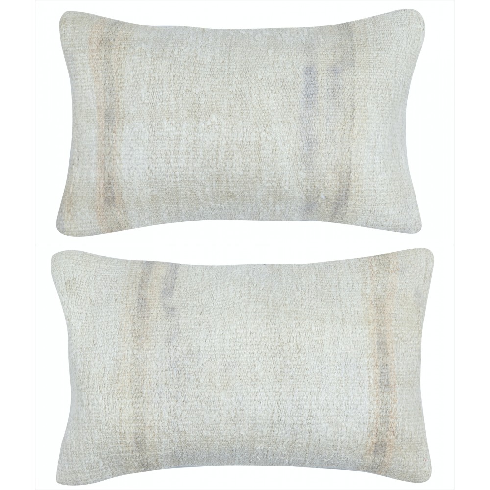 SET OF 2 - Handwoven Hemp Cushion Covers. Vintage Kilim Throw Pillows. A pair of Lumbar Pillows SET OF 2 - Handwoven Hemp Cushion Covers. Vintage Kilim Throw Pillows. A pair of Lumbar Pillows