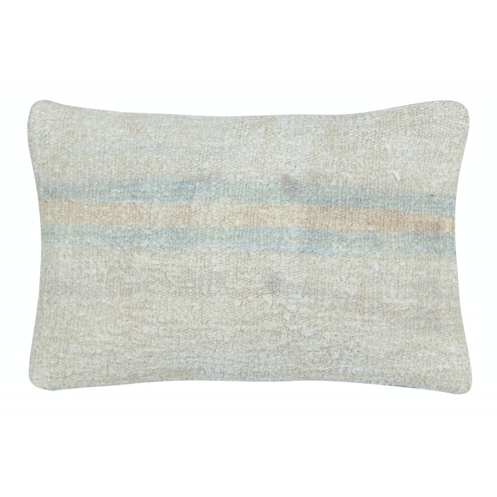 SET OF 2 - Handwoven Hemp Cushion Covers. Turkish Kilim Throw Pillows. A pair of Lumbar Pillows