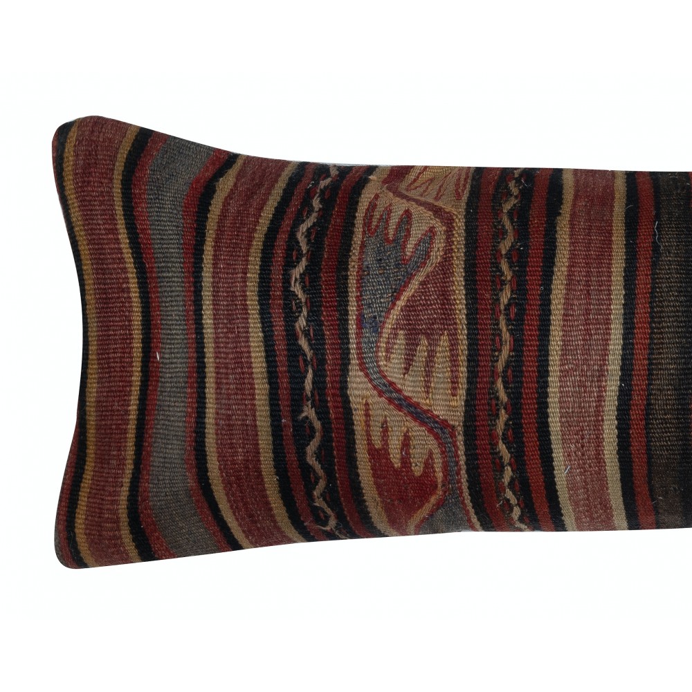 Kilim Lumbar Pillow Cover. Vintage Accent Pillow. Wool Throw Pillow. Flatweave Cushion Cover Kilim Lumbar Pillow Cover. Vintage Accent Pillow. Wool Throw Pillow. Flatweave Cushion Cover
