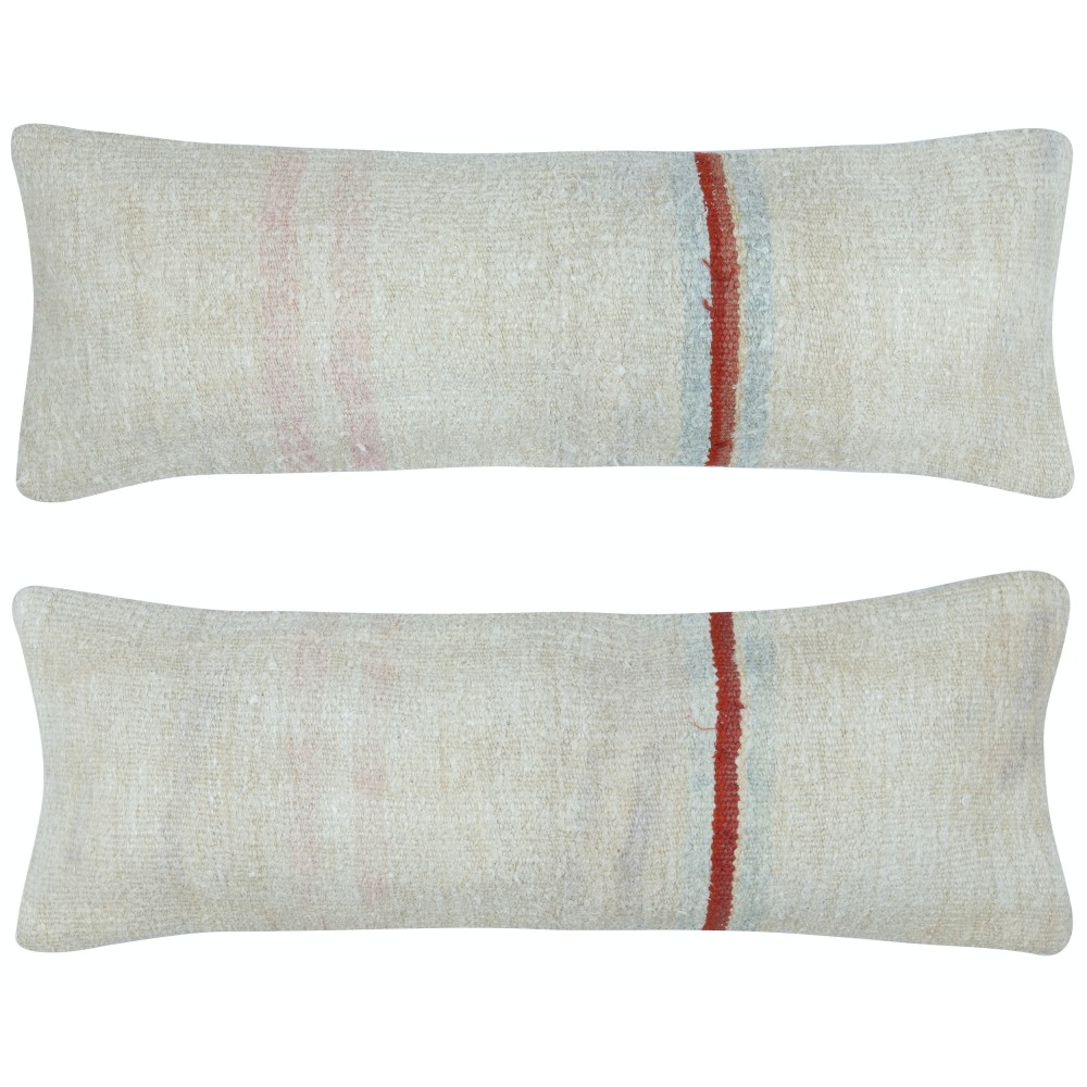 SET OF 2 - Handwoven Cushion Covers. Vintage Kilim Lumbar Pillow Covers. Hemp Turkish Accent Pillows SET OF 2 - Handwoven Cushion Covers. Vintage Kilim Lumbar Pillow Covers. Hemp Turkish Accent Pillows