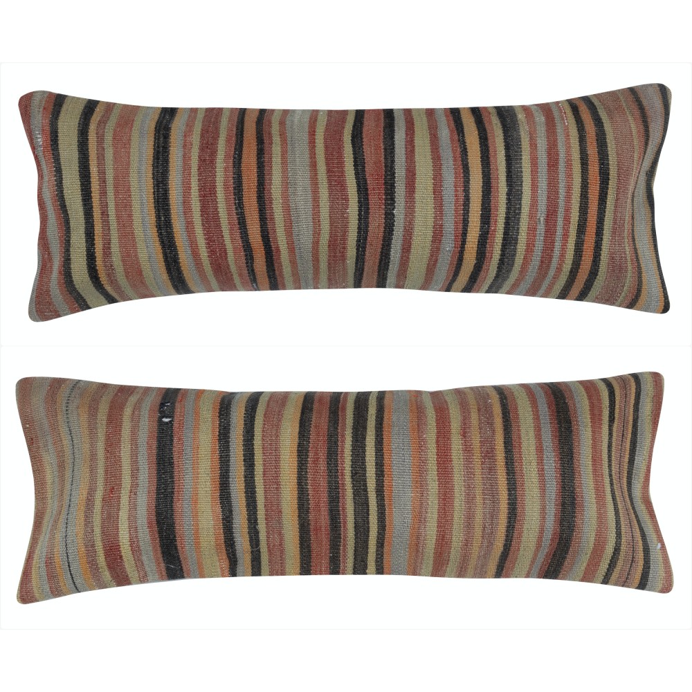 SET OF 2 - Handwoven Lumbar Pillow Covers. Kilim Accent Pillows. Turkish Throw Pillows. Wool Cushion Covers SET OF 2 - Handwoven Lumbar Pillow Covers. Kilim Accent Pillows. Turkish Throw Pillows. Wool Cushion Covers