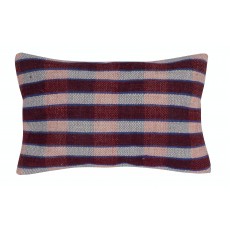 Handwoven Turkish Kilim Cushion Cover. Vintage Accent Pillow. Wool Throw Pillow. Lumbar Pillow