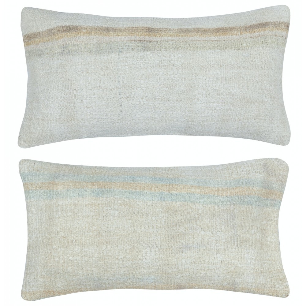 SET OF 2 - Handwoven Cushion Covers. Vintage Kilim Lumbar Pillow Covers. Hemp Turkish Accent Pillows SET OF 2 - Handwoven Cushion Covers. Vintage Kilim Lumbar Pillow Covers. Hemp Turkish Accent Pillows