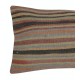 Striped Kilim Lumbar Pillow Cover. Handwoven Accent Pillow. Wool Throw Pillow. Turkish Cushion Cover Striped Kilim Lumbar Pillow Cover. Handwoven Accent Pillow. Wool Throw Pillow. Turkish Cushion Cover