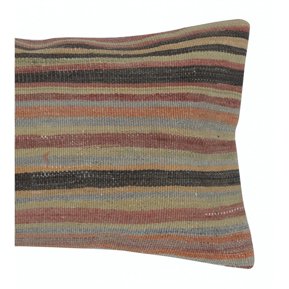 Striped Kilim Lumbar Pillow Cover. Handwoven Accent Pillow. Wool Throw Pillow. Turkish Cushion Cover Striped Kilim Lumbar Pillow Cover. Handwoven Accent Pillow. Wool Throw Pillow. Turkish Cushion Cover