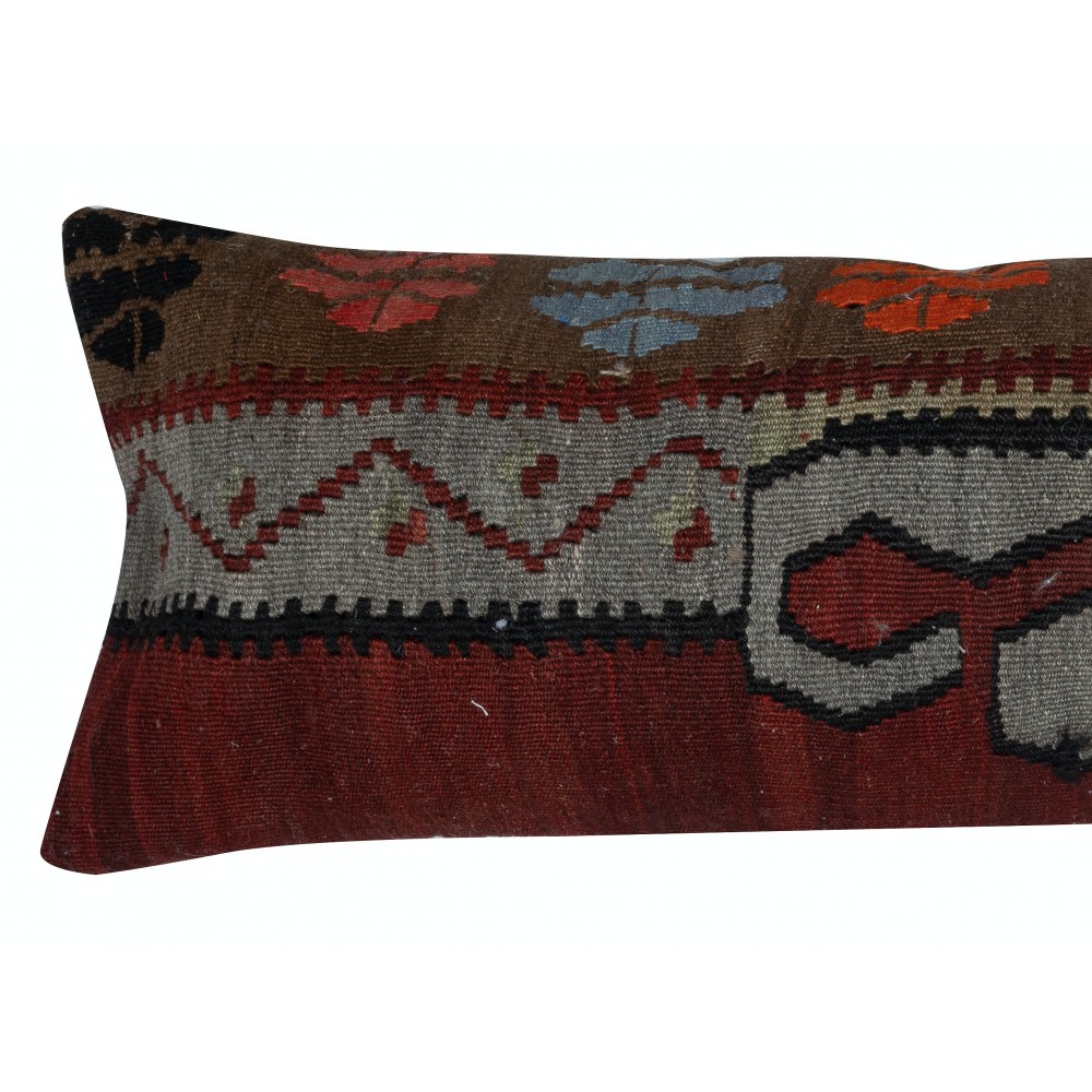 Kilim Lumbar Cushion Cover. Handwoven Turkish Accent Pillow. Wool Throw Pillow Kilim Lumbar Cushion Cover. Handwoven Turkish Accent Pillow. Wool Throw Pillow