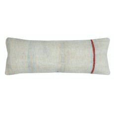 Kilim Lumbar Pillow Cover. Handwoven Cushion Cover. Hemp Throw Pillow. Turkish Accent Pillow