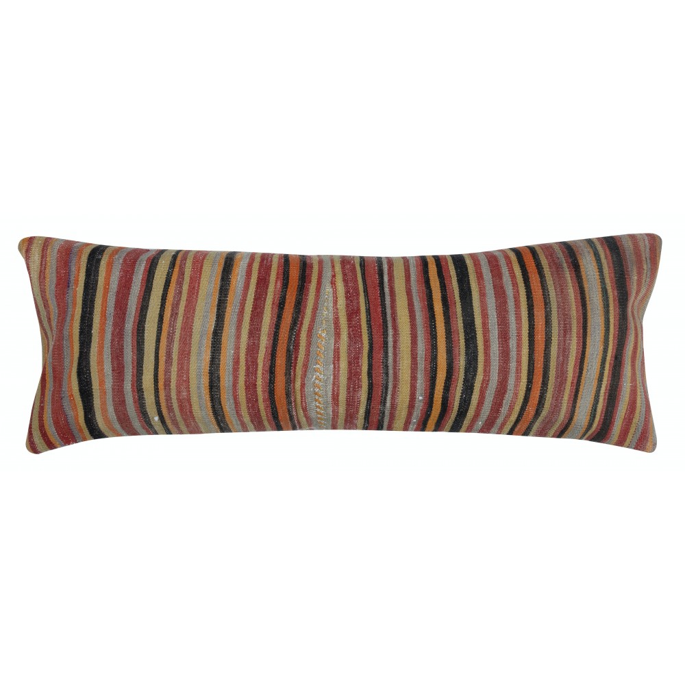 Kilim Lumbar Pillow Cover. Handwoven Accent Pillow. Wool Throw Pillow. Striped Cushion Cover Kilim Lumbar Pillow Cover. Handwoven Accent Pillow. Wool Throw Pillow. Striped Cushion Cover