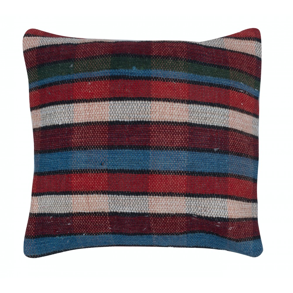 SET OF 2 - Handwoven Cushion Covers. A pair of Kilim Accent Pillows. Vintage Throw Pillows
