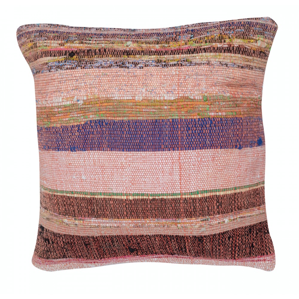 SET OF 2 - Hand-Woven Turkish Kilim Cushion Covers. Vintage Cotton Throw Pillows. A pair of Accent Pillows