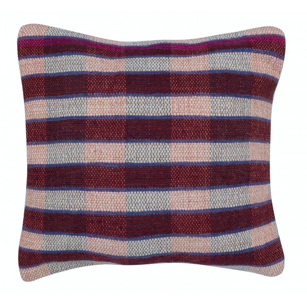 SET OF 2 - Handwoven Wool Cushion Covers. Turkish Accent Pillows. Colorful Striped Throw Pillows