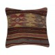 SET OF 2 - Multicolor Cushion Covers. Wool Turkish Accent Pillows. Flat-Weave Striped Throw Pillows SET OF 2 - Multicolor Cushion Covers. Wool Turkish Accent Pillows. Flat-Weave Striped Throw Pillows