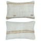 SET OF 2 - Handwoven Cushion Covers. Vintage Kilim Throw Pillows. Turkish Accent Pillows