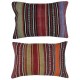 SET OF 2 - Traditional Cushion Covers. Flatweave Kilim Accent Pillows. Colorful Throw Pillows SET OF 2 - Traditional Cushion Covers. Flatweave Kilim Accent Pillows. Colorful Throw Pillows