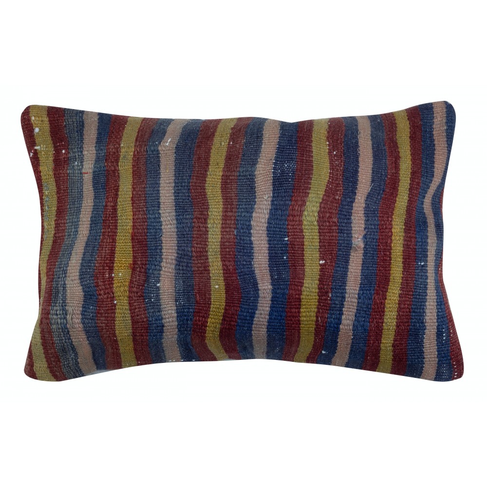 SET OF 2 - Vintage Wool Cushion Covers. Flatweave Kilim Accent Pillows. Colorful Striped Throw Pillows SET OF 2 - Vintage Wool Cushion Covers. Flatweave Kilim Accent Pillows. Colorful Striped Throw Pillows