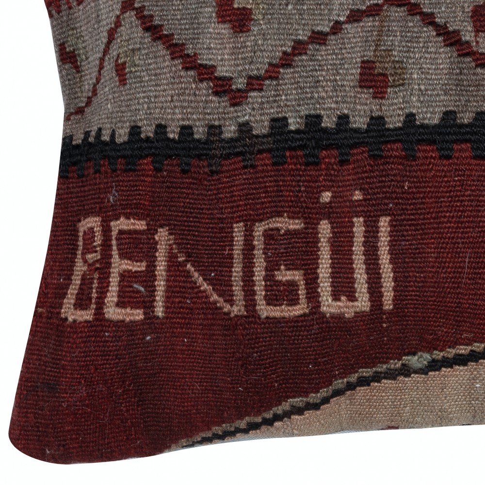 Traditional Lumbar Pillow Cover. Handwoven Turkish Accent Pillow. Wool Throw Pillow. Kilim Cushion Cover Traditional Lumbar Pillow Cover. Handwoven Turkish Accent Pillow. Wool Throw Pillow. Kilim Cushion Cover