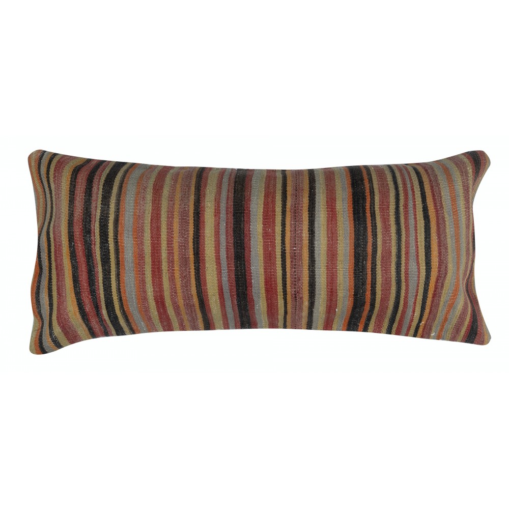 SET OF 2 - Handwoven Lumbar Pillow Covers. Ethnic Cushion Covers. Kilim Accent Pillows. Turkish Throw Pillows