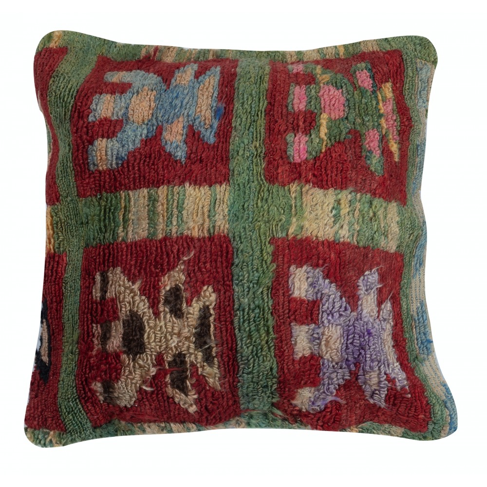 SET OF 2 - Handknotted Turkish Wool Rug Cushion Covers. Rustic Throw Pillows. Home Gift. Accent Pillows SET OF 2 - Handknotted Turkish Wool Rug Cushion Covers. Rustic Throw Pillows. Home Gift. Accent Pillows